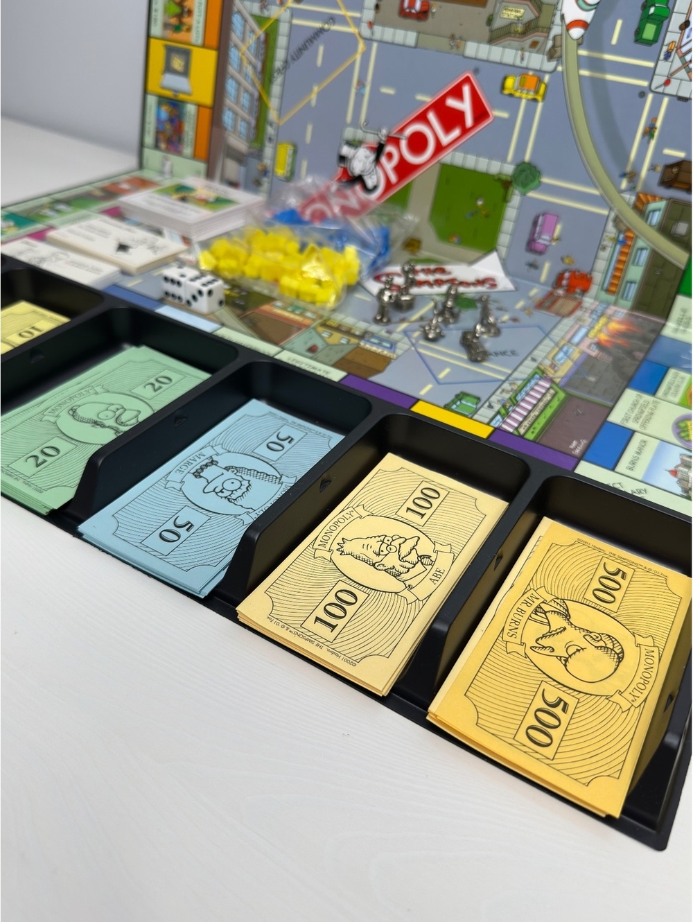 The Simpsons Monopoly Board Game 2001 Complete Pewter Tokens Parker Brothers - Picture 5 of 8